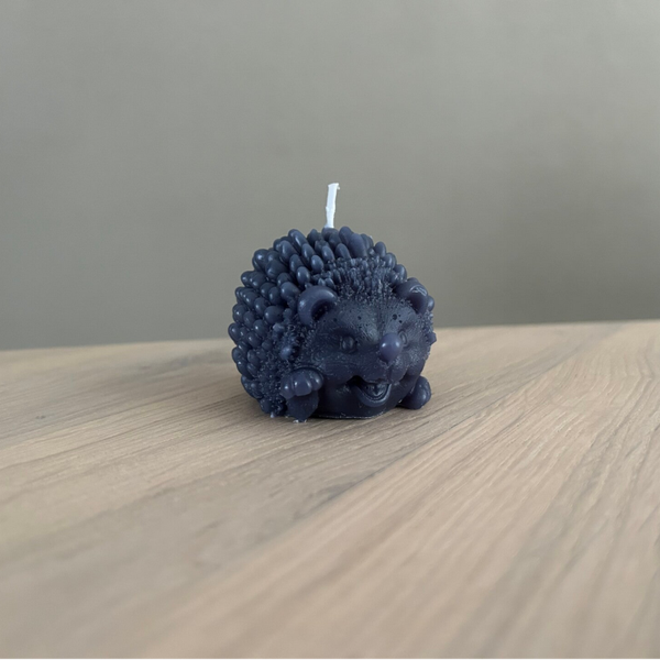 Kaars Egel donkerblauw