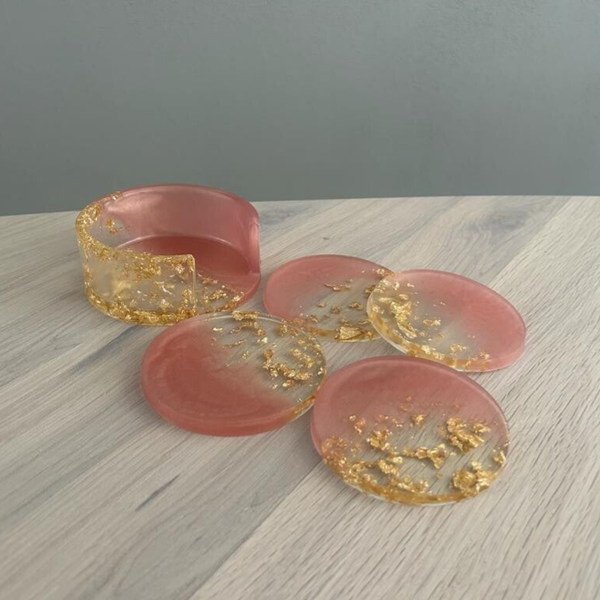 Onderzetters inclusief houder half om half