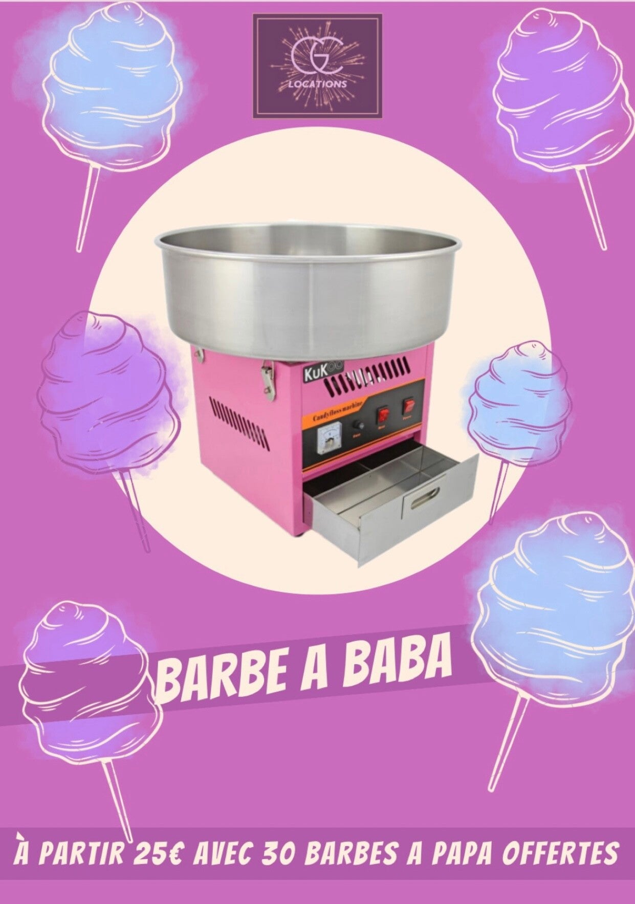 Machine à barbe à papa