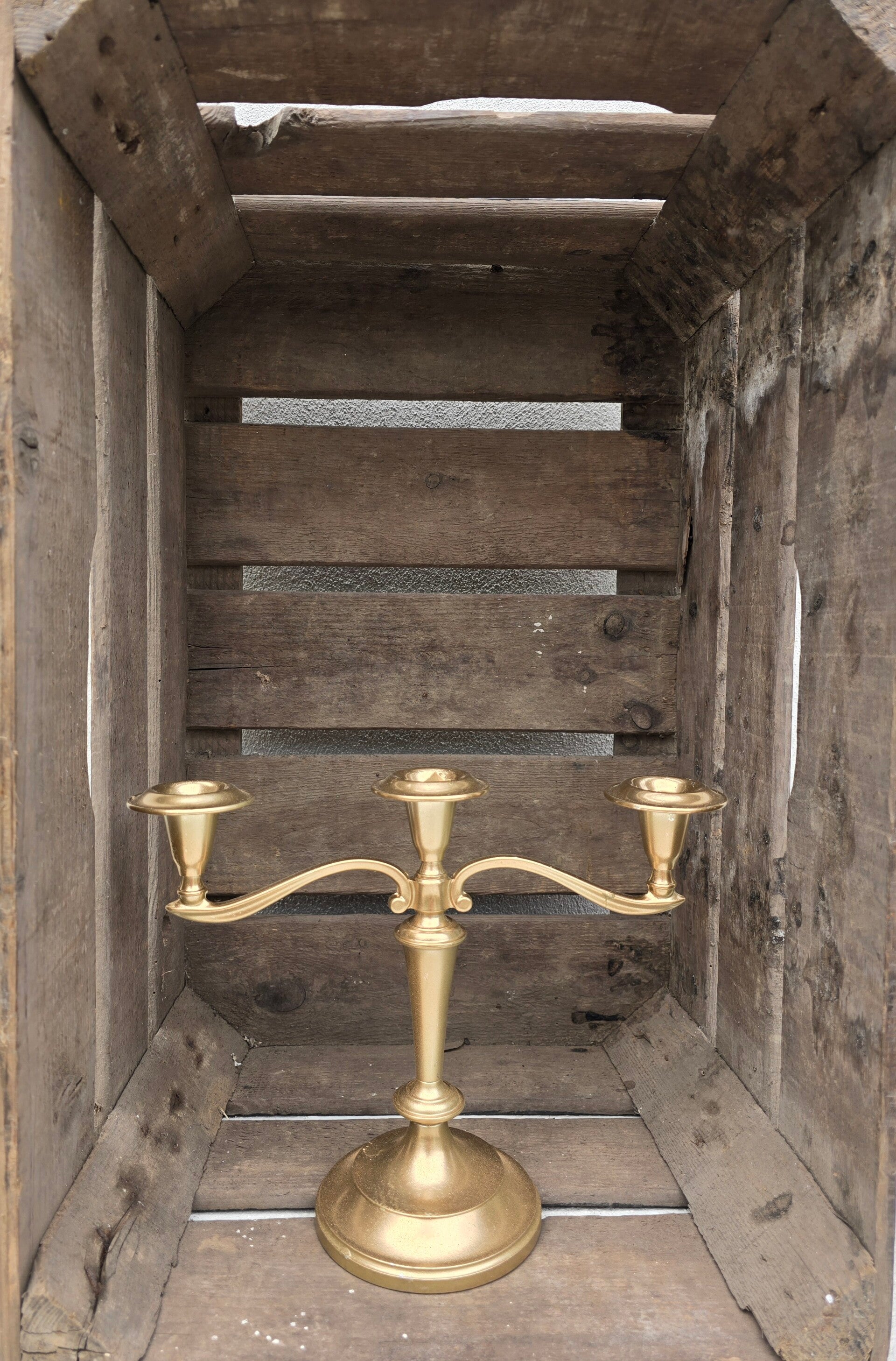 3 Arm kandelaar goud