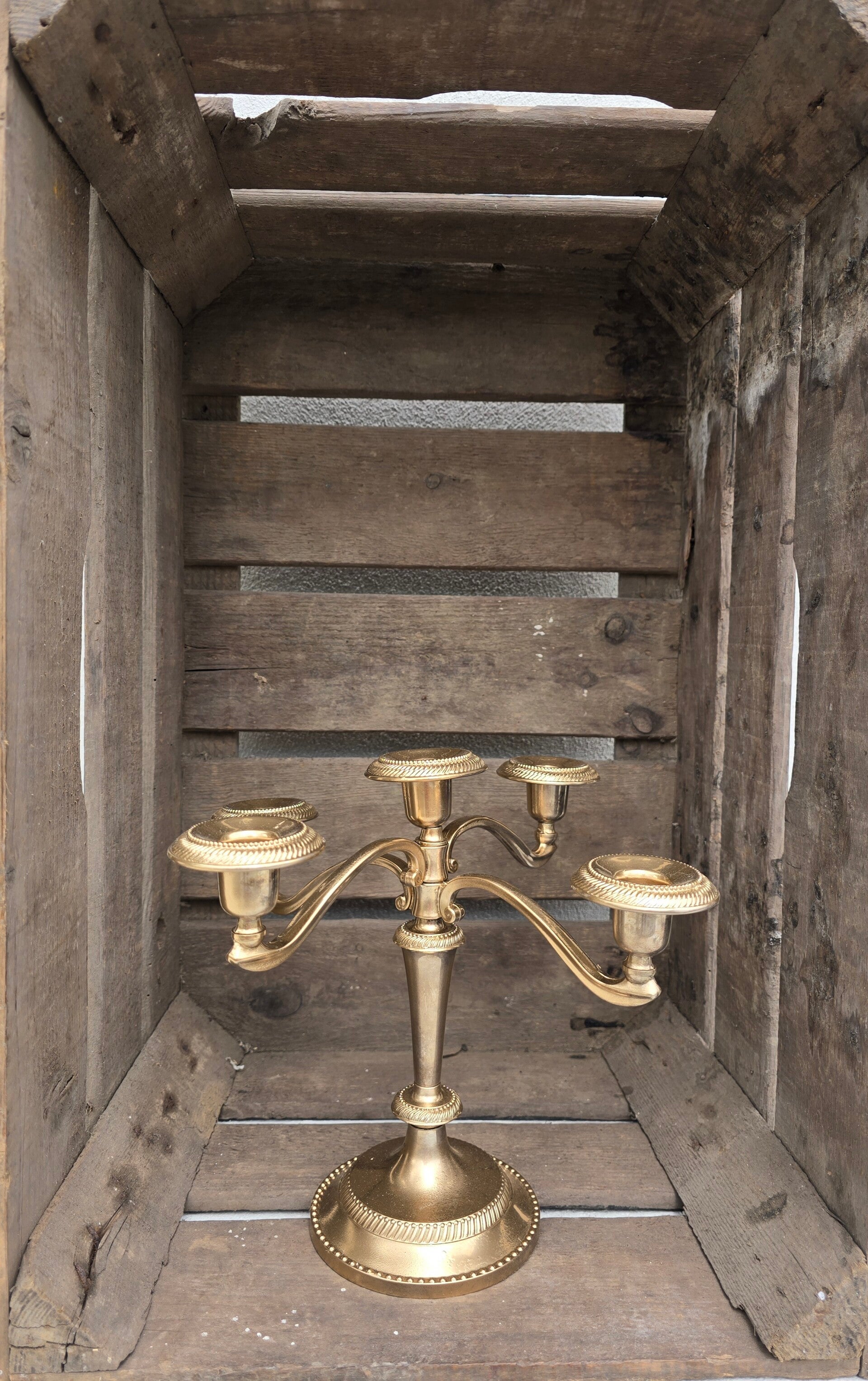 5 Arm kandelaar goud