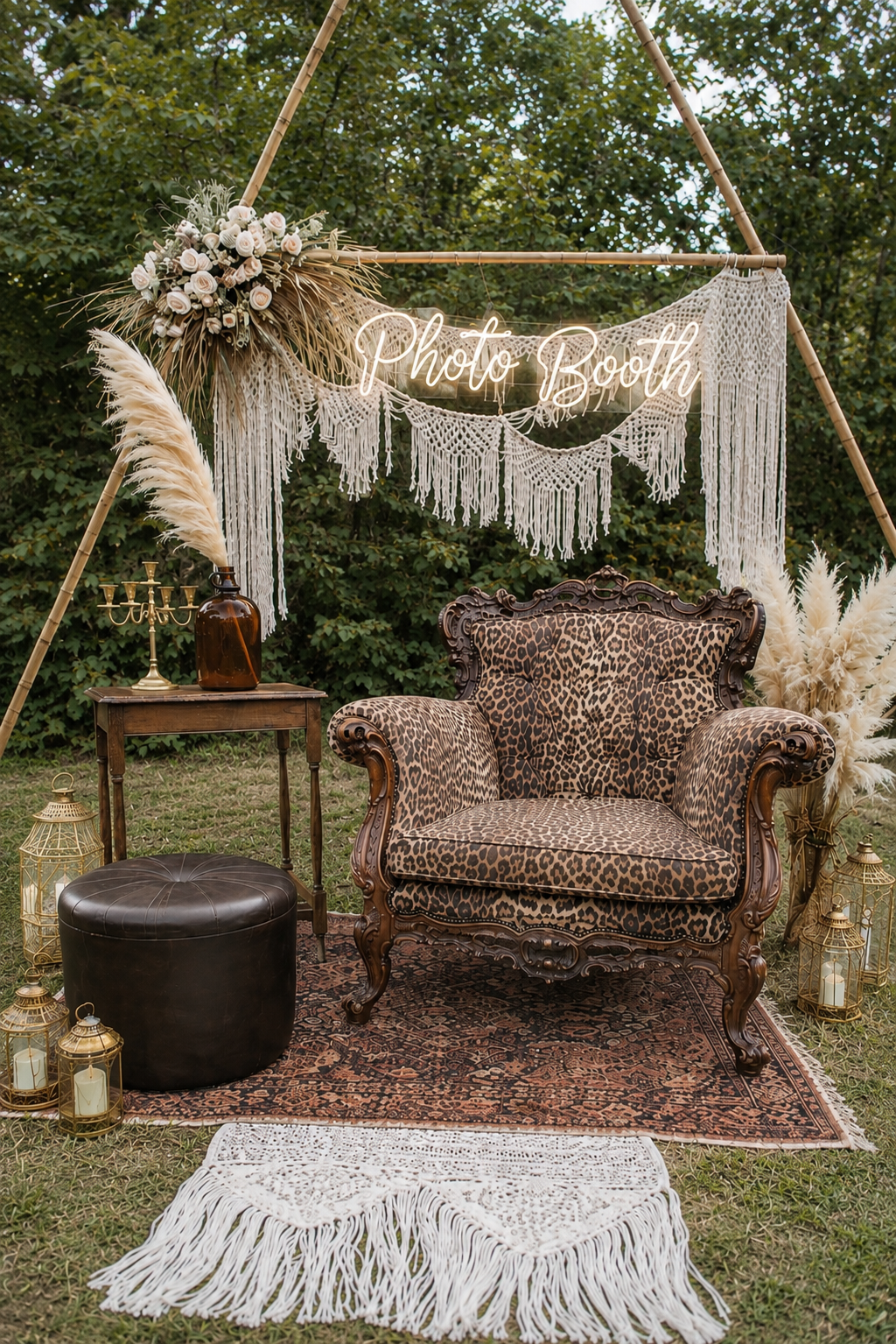 Vintage lovechair Panterprint