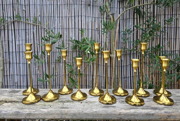 Set gouden kandelaars