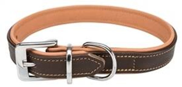 Trixie halsband hond active comfort Leer