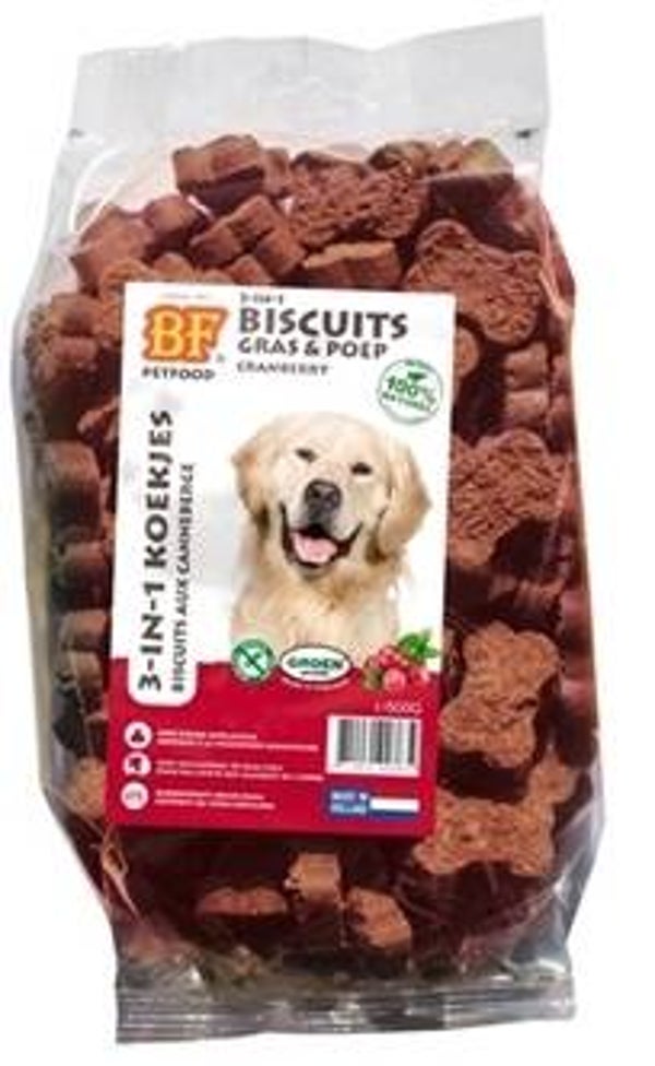 BF Petfood 3 in 1 Hondenkoekjes Cranberry
