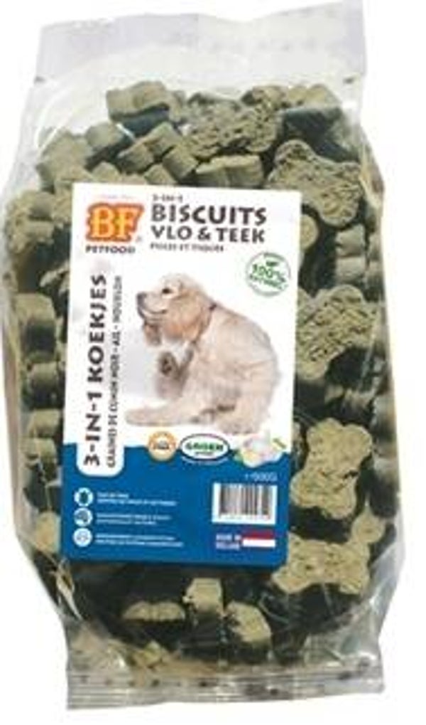 BF Petfood 3 in 1 Hondenkoekjes Vlo & Teek
