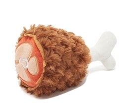 Bark Tavern turkey leg pluche kalkoen poot gevuld met spiky bal