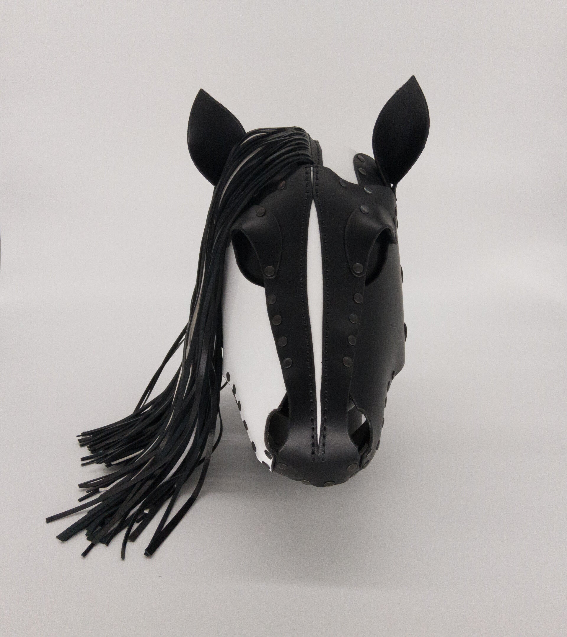 Horse Mask - Black and White S - M