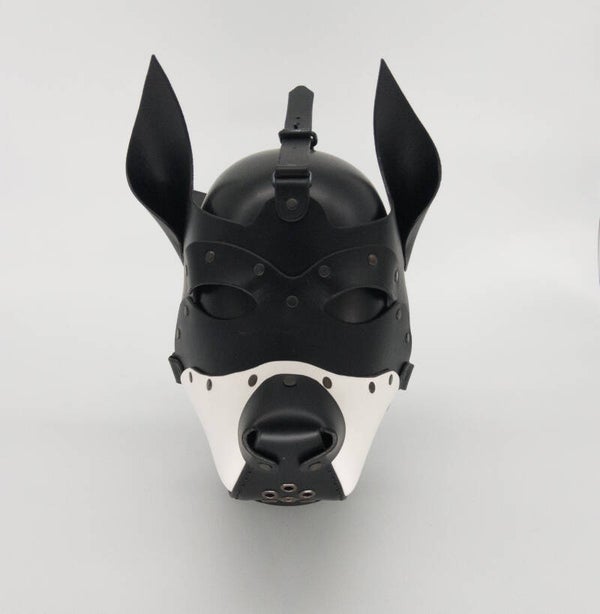 Dog Mask - Black and White