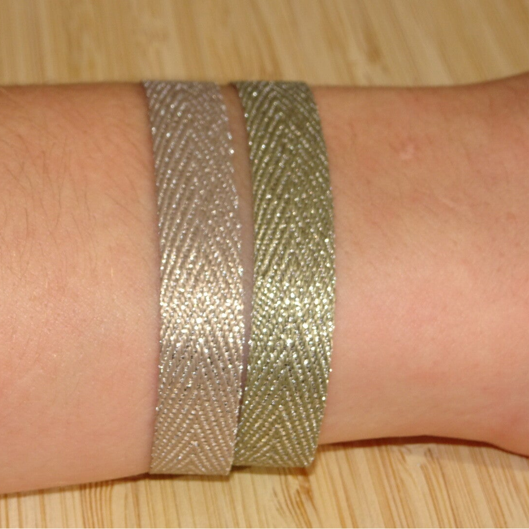 Bracelet Bragg - 2 Rangs - Beige / Kaki