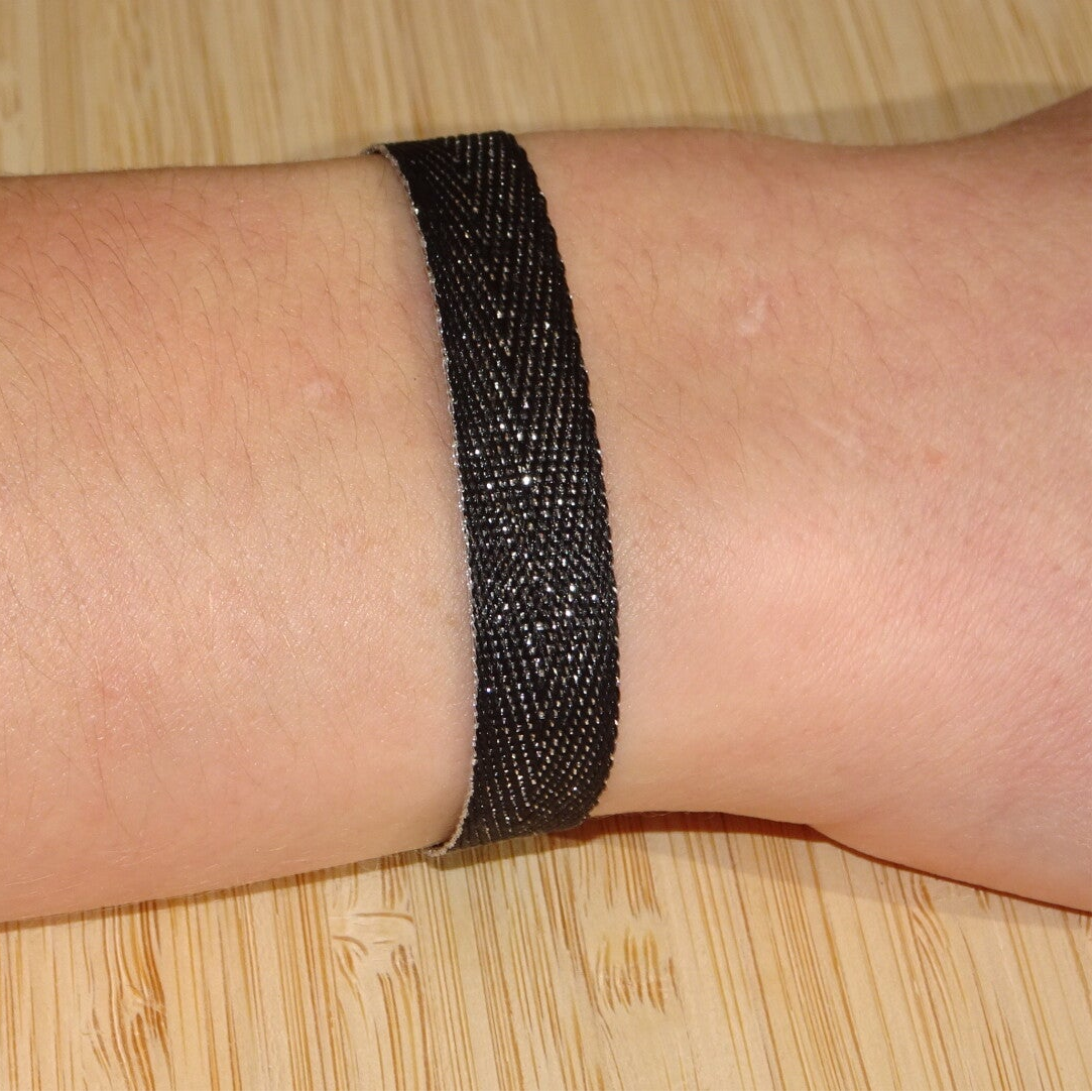 Bracelet Bragg - 1 Rang - Noir