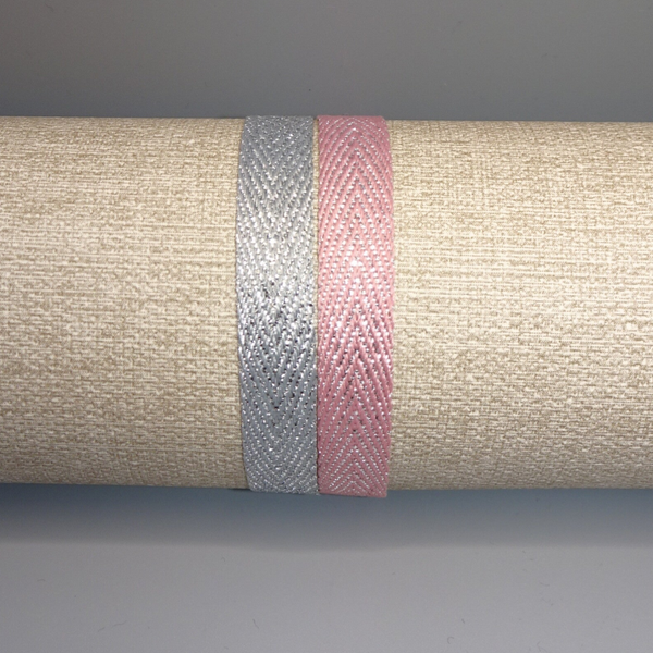 Bracelet Bragg - 2 Rangs - Rose / Argent