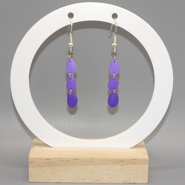Boucles d'oreilles Maresclé  - Violet / mauve