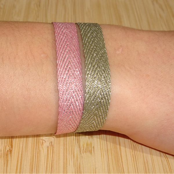 Bracelet Bragg - 2 Rangs - Rose / Kaki