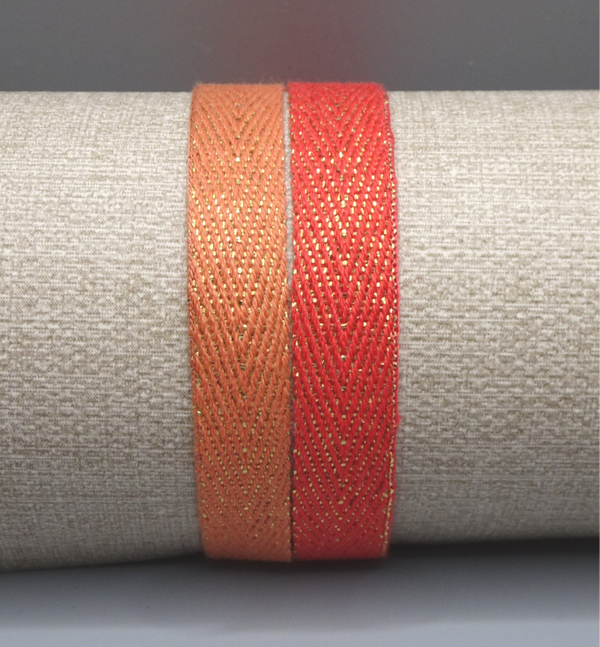 Bracelet Bragg - 2 Rangs - Rouge / Orange