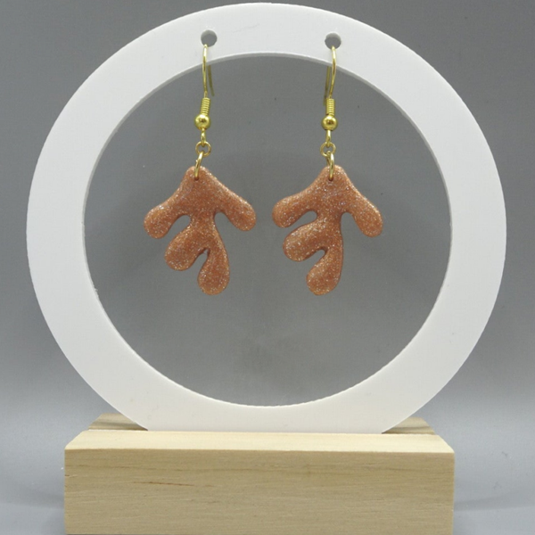 Boucles d'oreilles Matira - Rose orangé