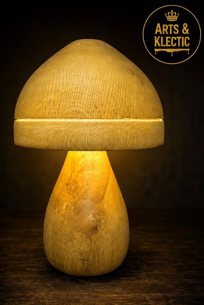 Lampe champignon – Sculpture lumineuse