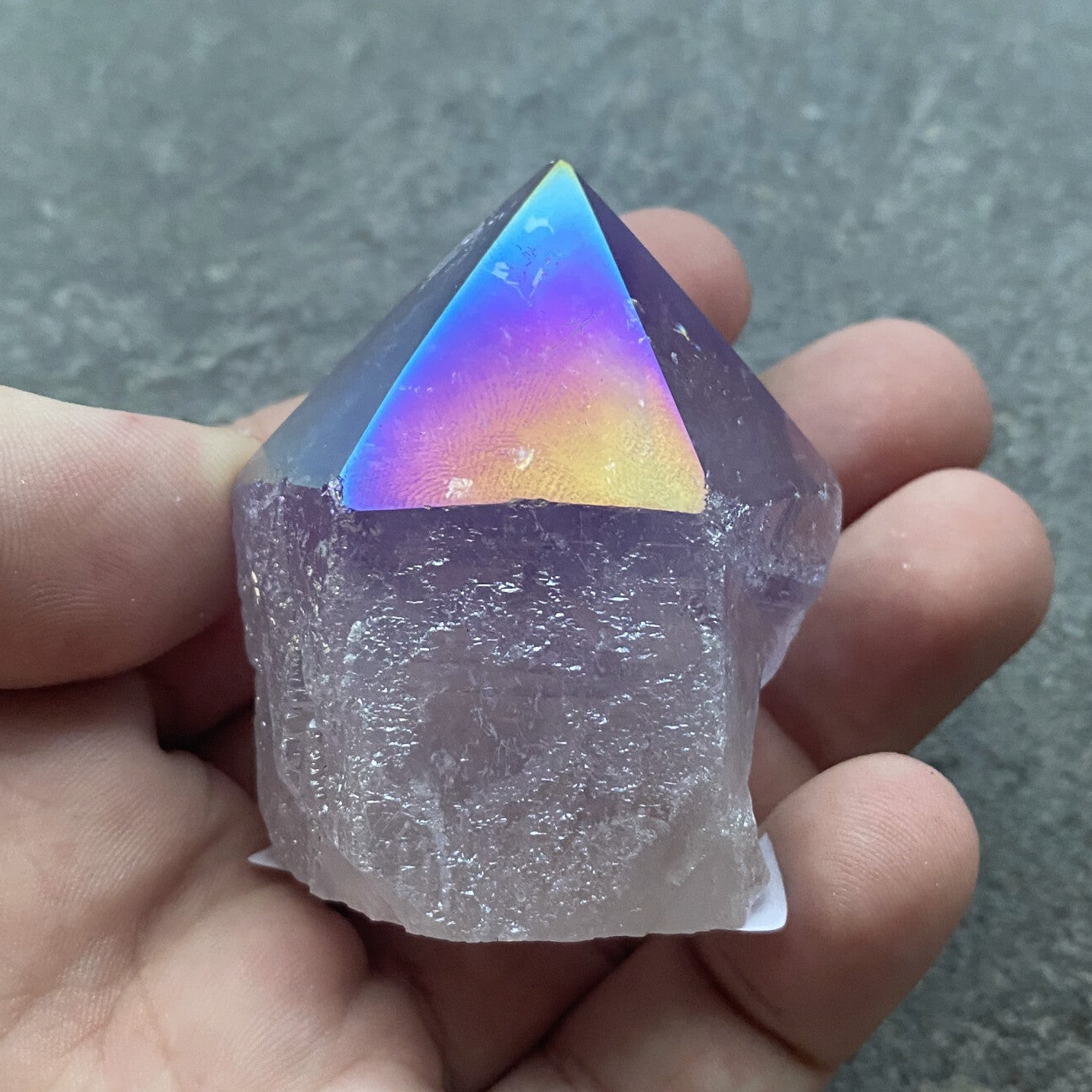 Aura amethist punt klein #1