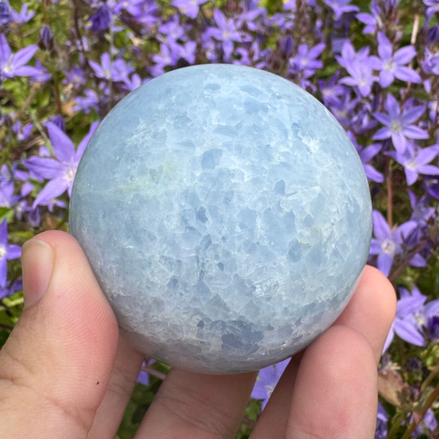 Blauwe calciet bol