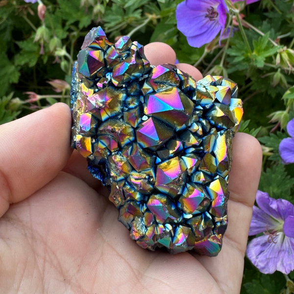 Regenboog titanium kwarts