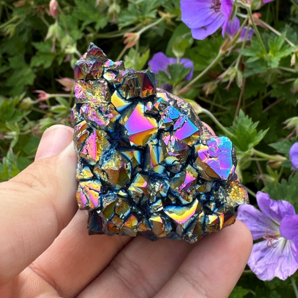 Regenboog titanium kwarts