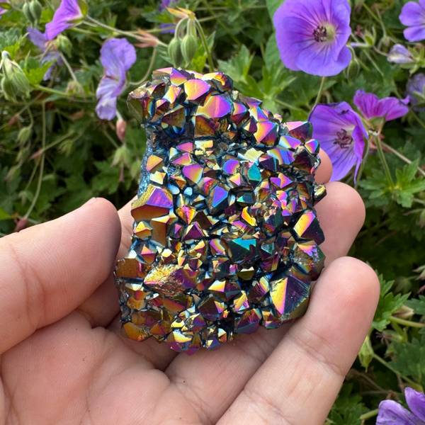 Regenboog titanium kwarts