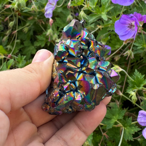 Regenboog titanium kwarts