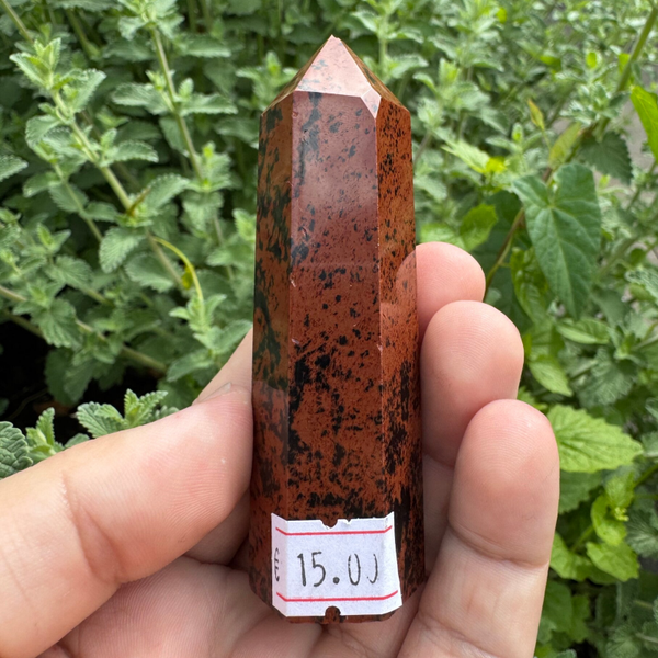 Mahonie obsidiaan obelisk #2