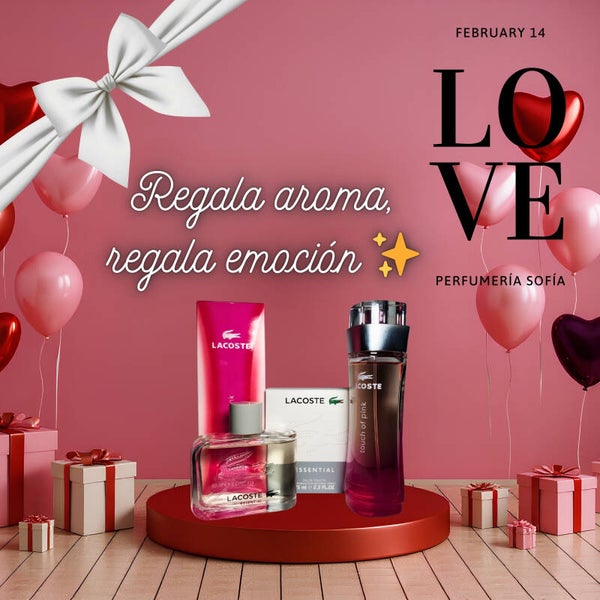 Kit de Perfumes Lacoste para San Valentín | Lacoste Essential + Touch of Pink – Regalo de Pareja Elegante y Romántico 14 de Febrero