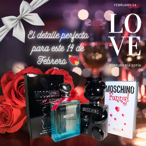 Kit de Perfumes Moschino para San Valentín | Toy Boy + Moschino Funny! – Regalo Original, Sensual y Divertido 14 de Febrero