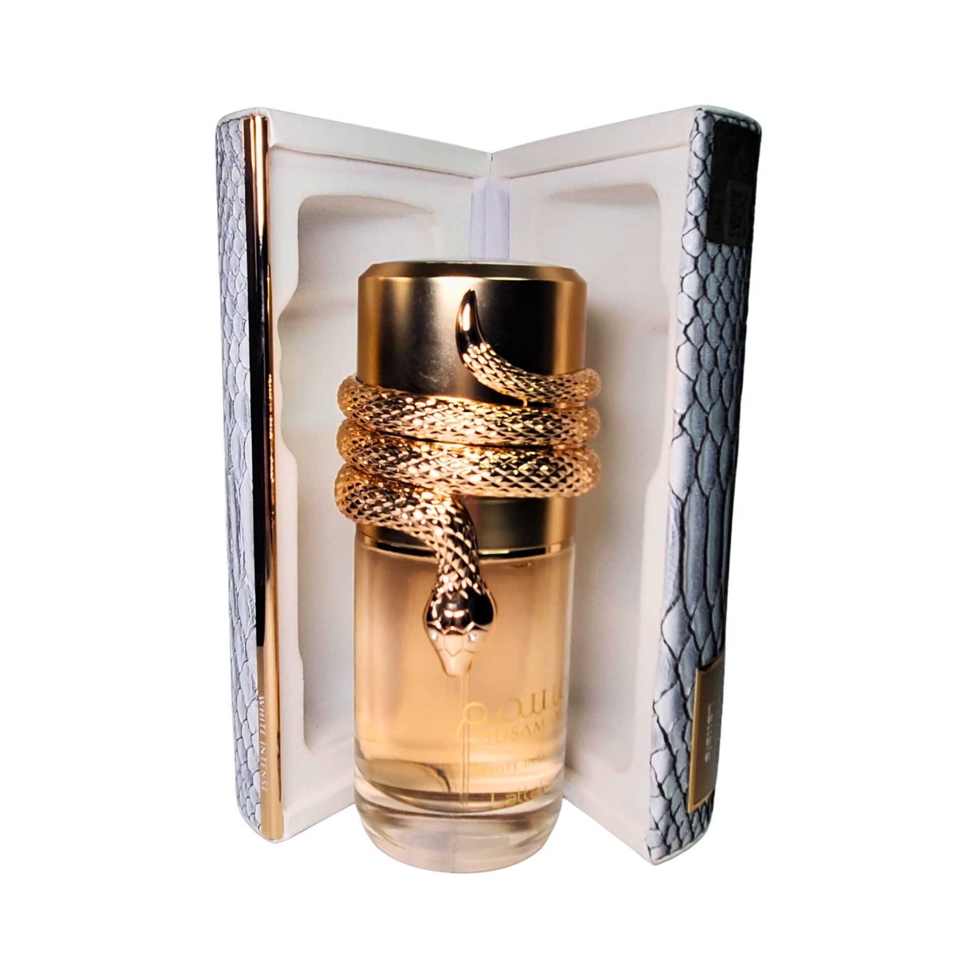 Fragancia Musamam White Intense 100 ml by Lattafa – Olfativa Oriental Floral Unisex con Aroma a Especias, Bergamota Y Naranja