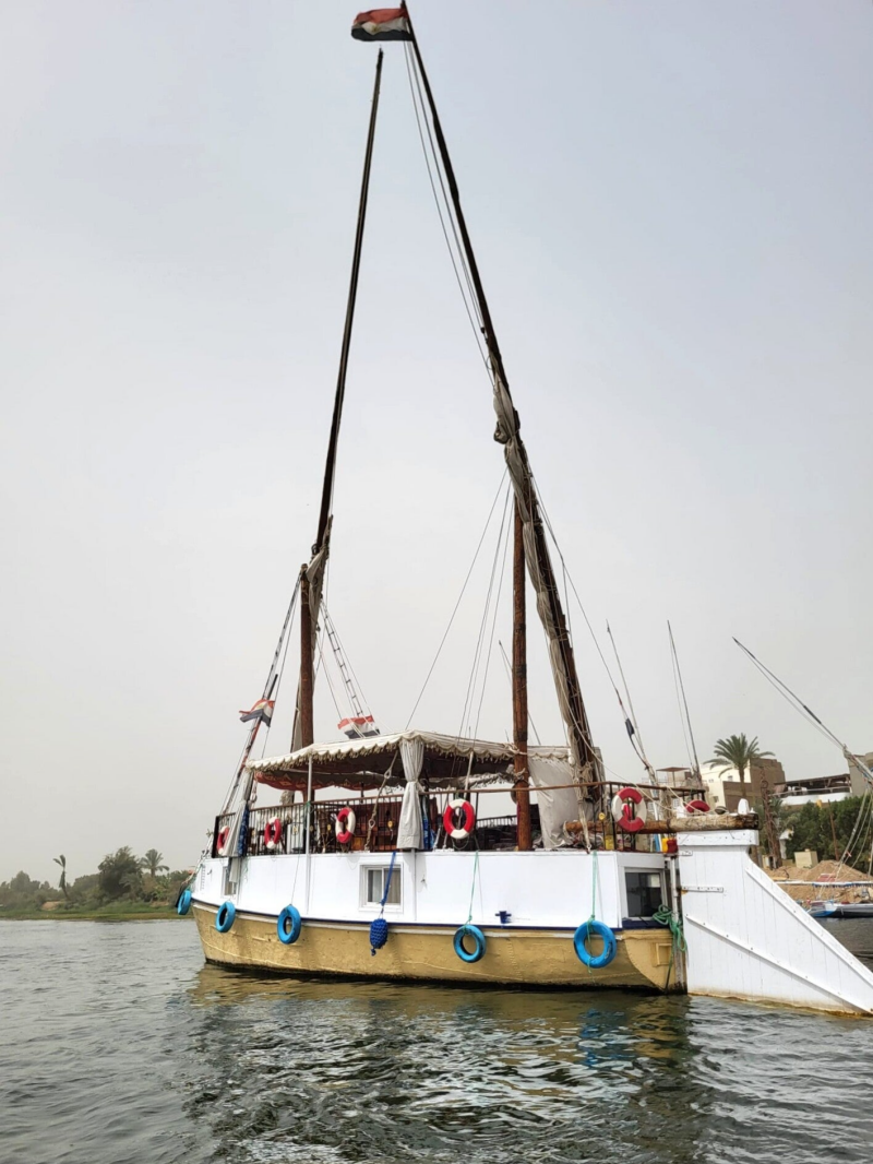 Unser Hausboot auf dem Nil
