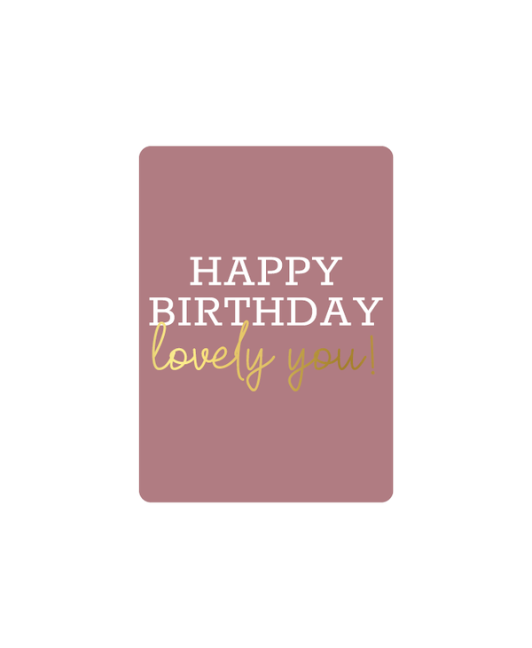 Cadeaukaartje - Happy Birthday