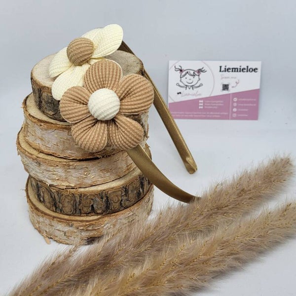 Diadeem - Bloemen ribstof
