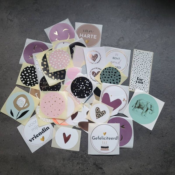 Sluitstickers - Set 50 stuks