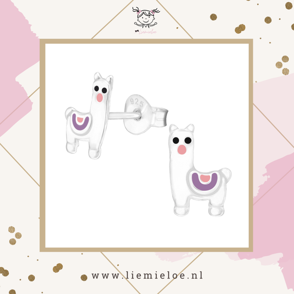 Oorbel knopjes - Alpaca