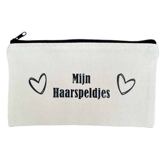 Etui - Mijn haarspeldjes creme-zwart