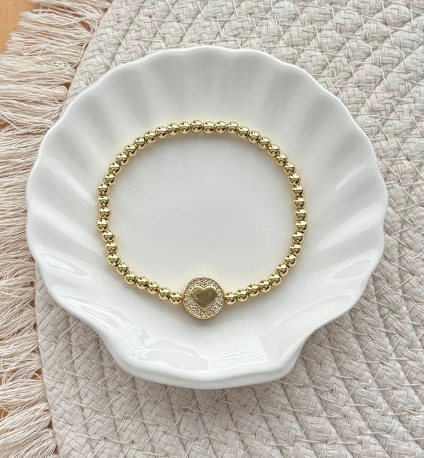 Armband Golden heart