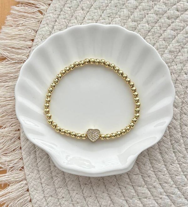 Armband Golden Sparkle Heart
