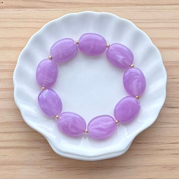 Armband Ovaal Lila