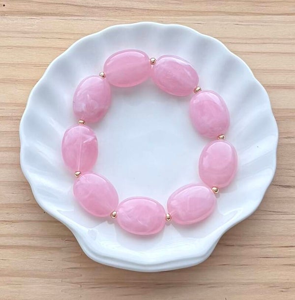 Armband Ovaal Roze
