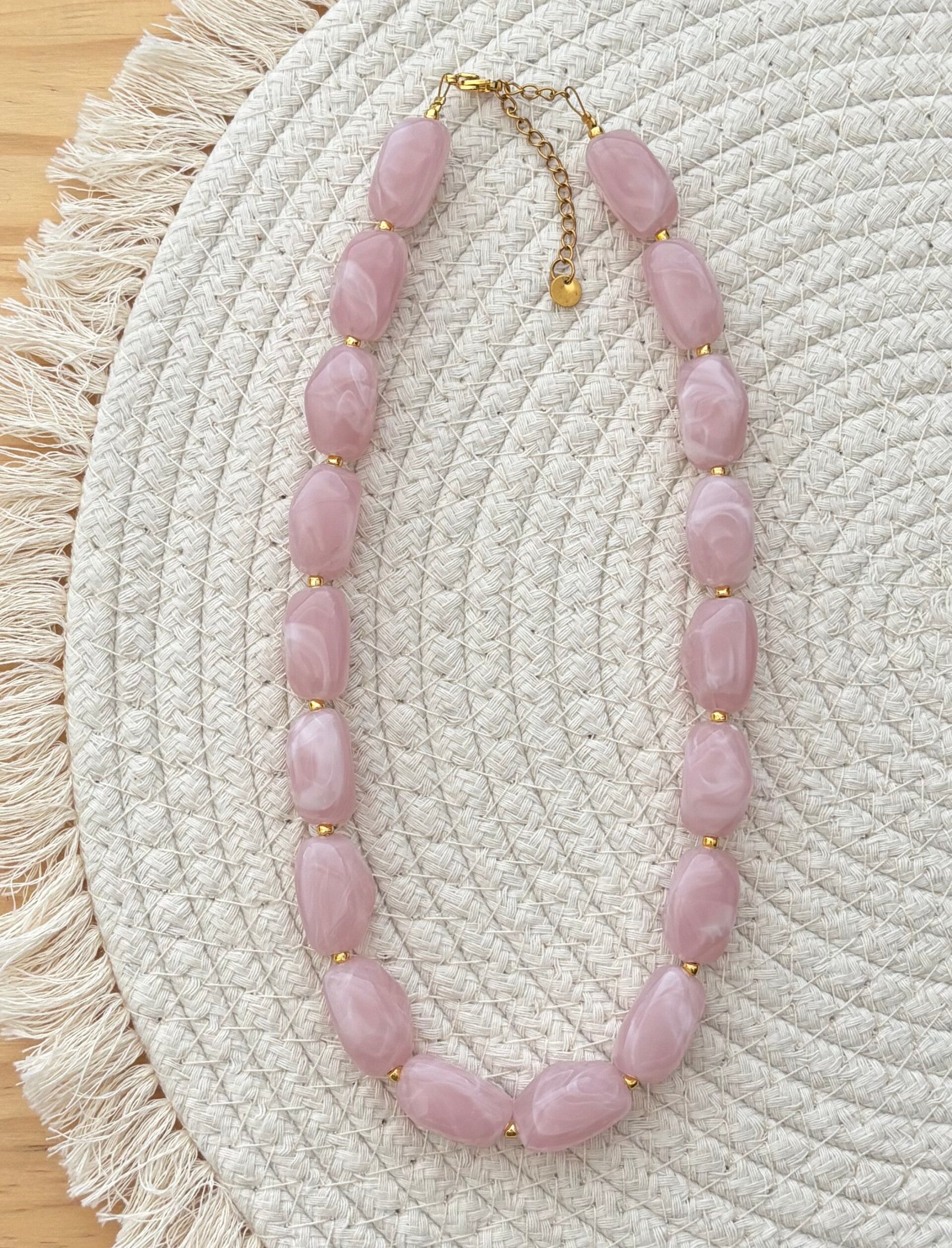 Ketting Pink stone