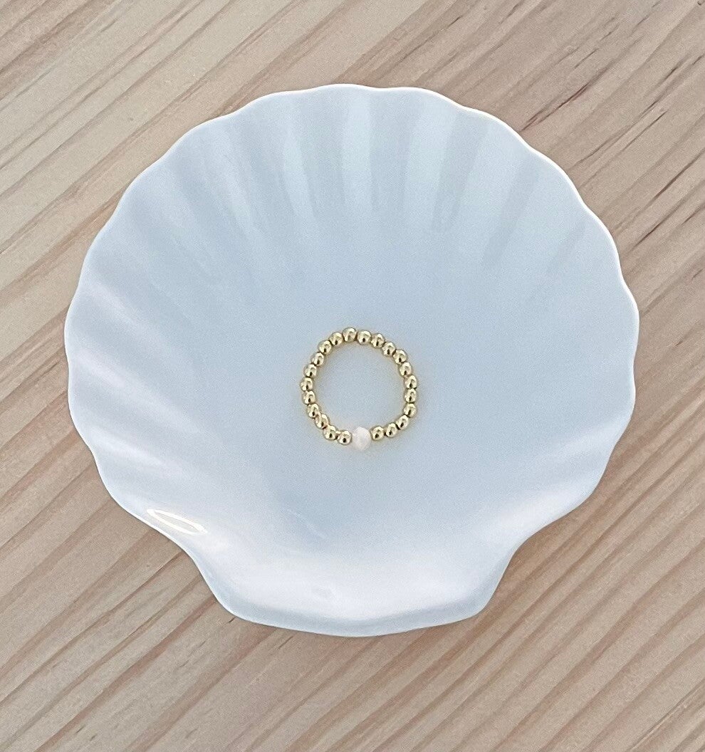 RVS Ring White Sparkle