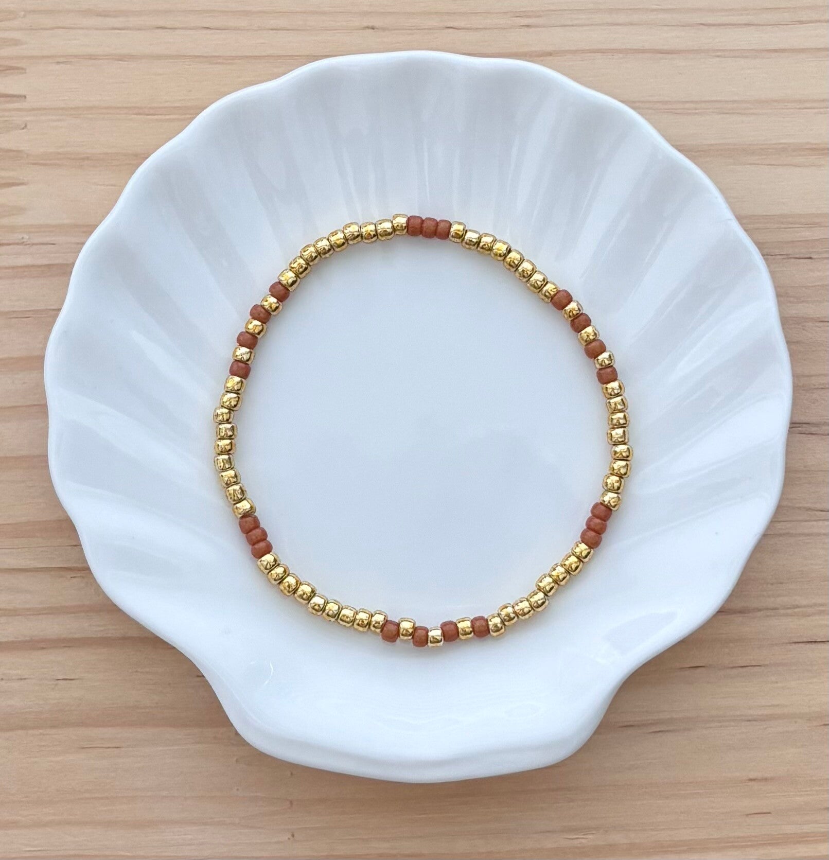 Armband Fancy Gold L-Brown