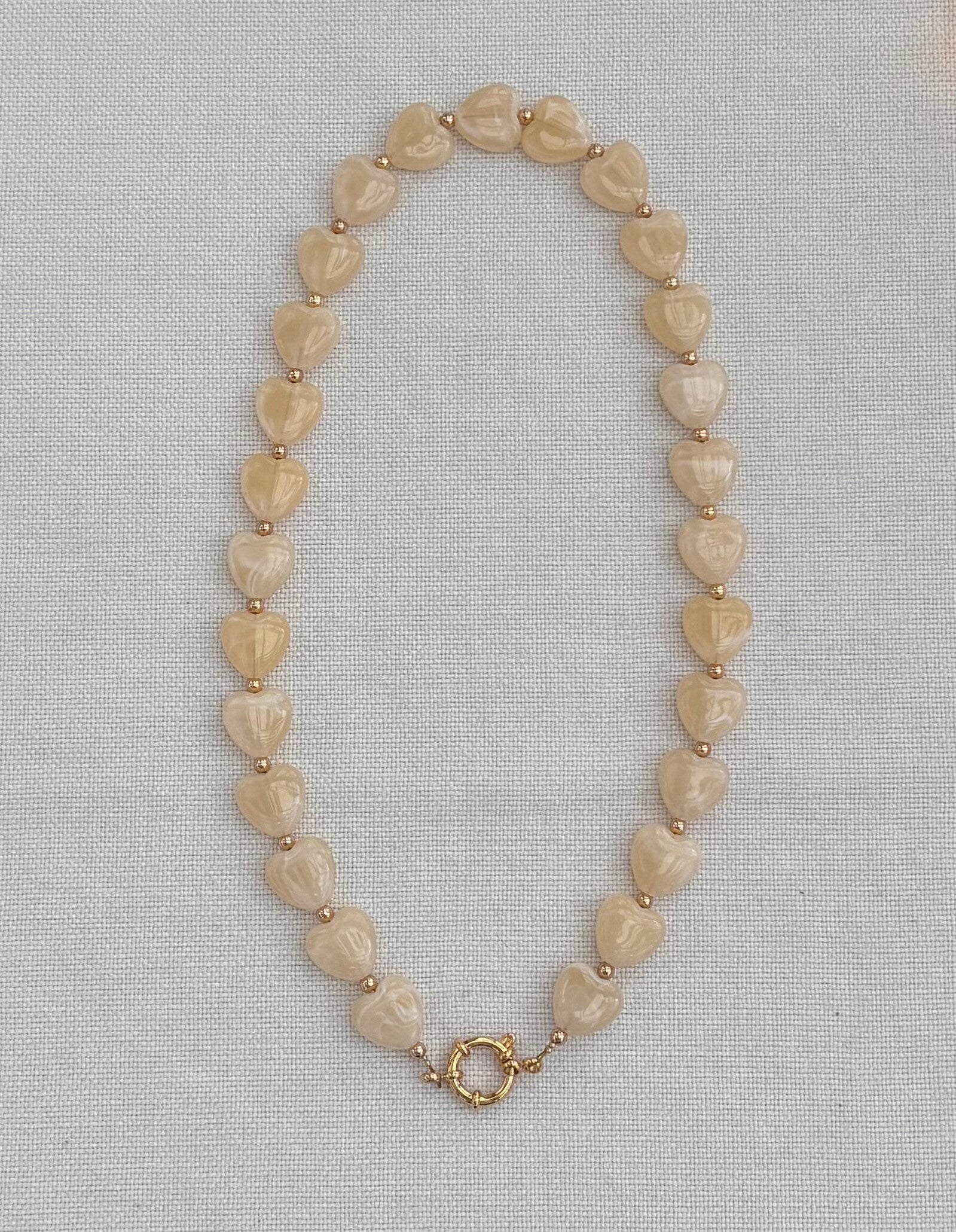 Ketting Hart Beige