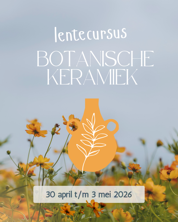 Lentecursus botanische keramiek (30 april t/m 3 mei)