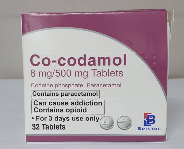 Co-codamol 8mg/500mg Tablets – 32 Tablet