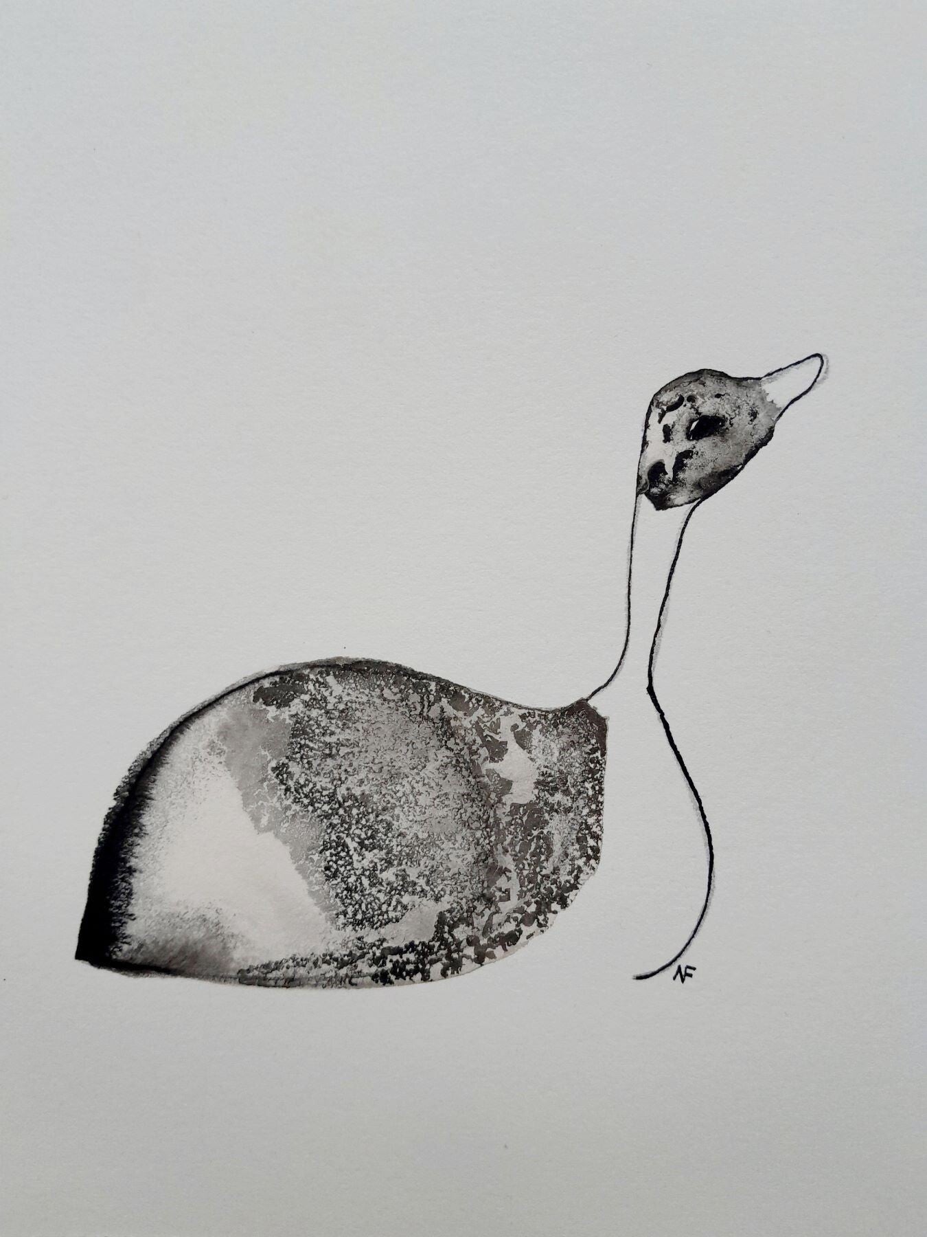 Inkttekening – Gans