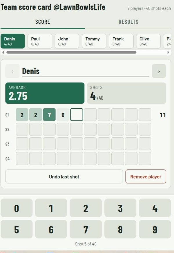 Team Score Tracker for Phone