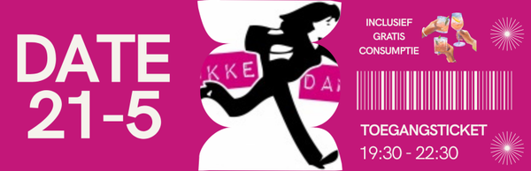 Ticket Drukke Dames Date 21 mei 🎟️ Karin Kouwenberg